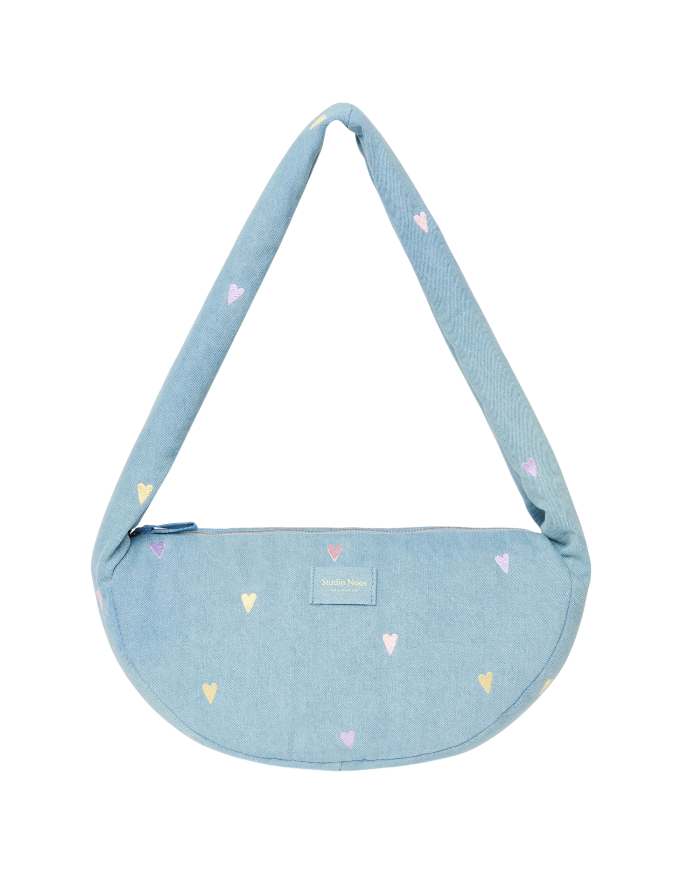 Denim Mini Cross Body Bag 0251 Hearts L. Blue Bild 1