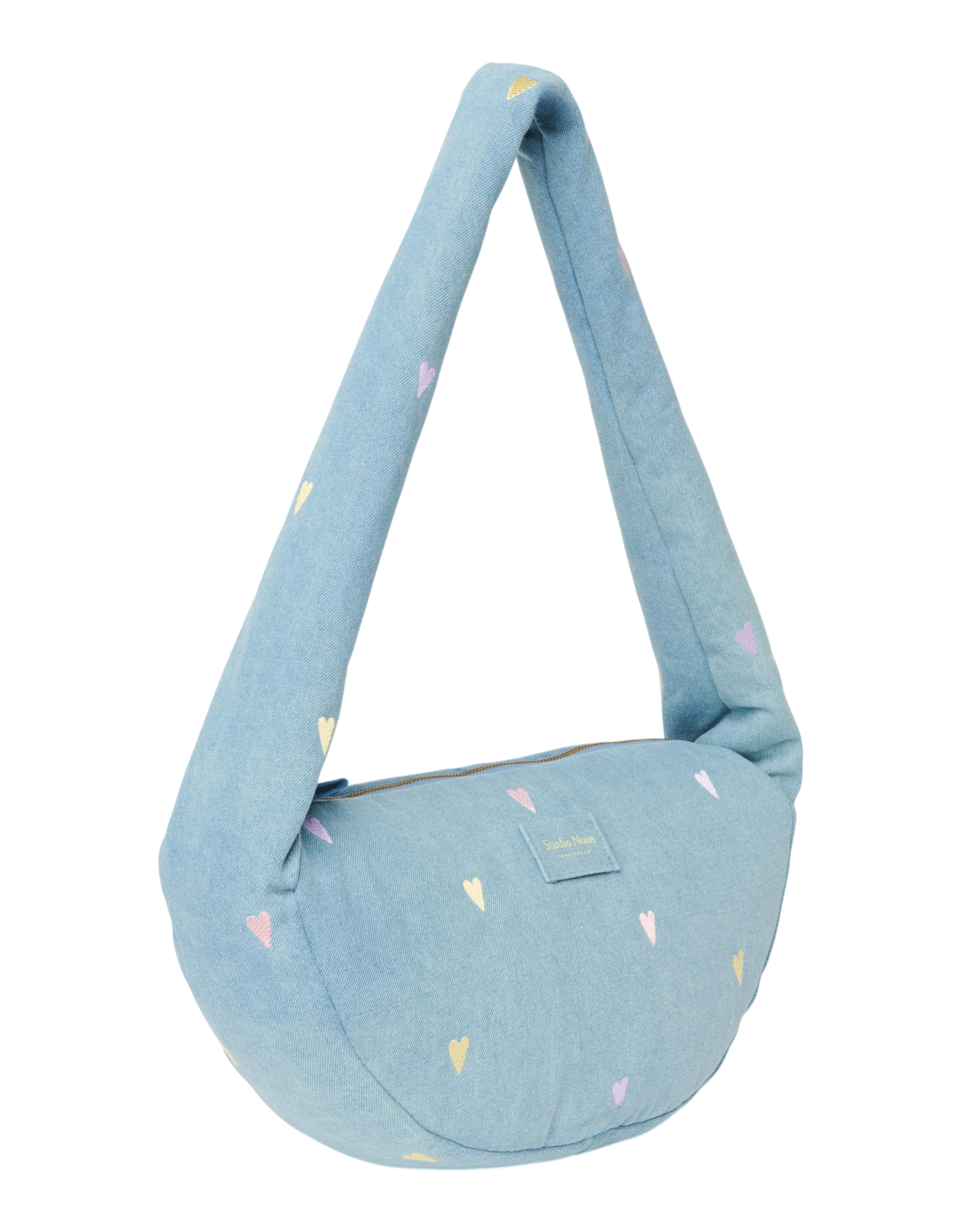 Denim Mini Cross Body Bag 0251 Hearts L. Blue Bild 2