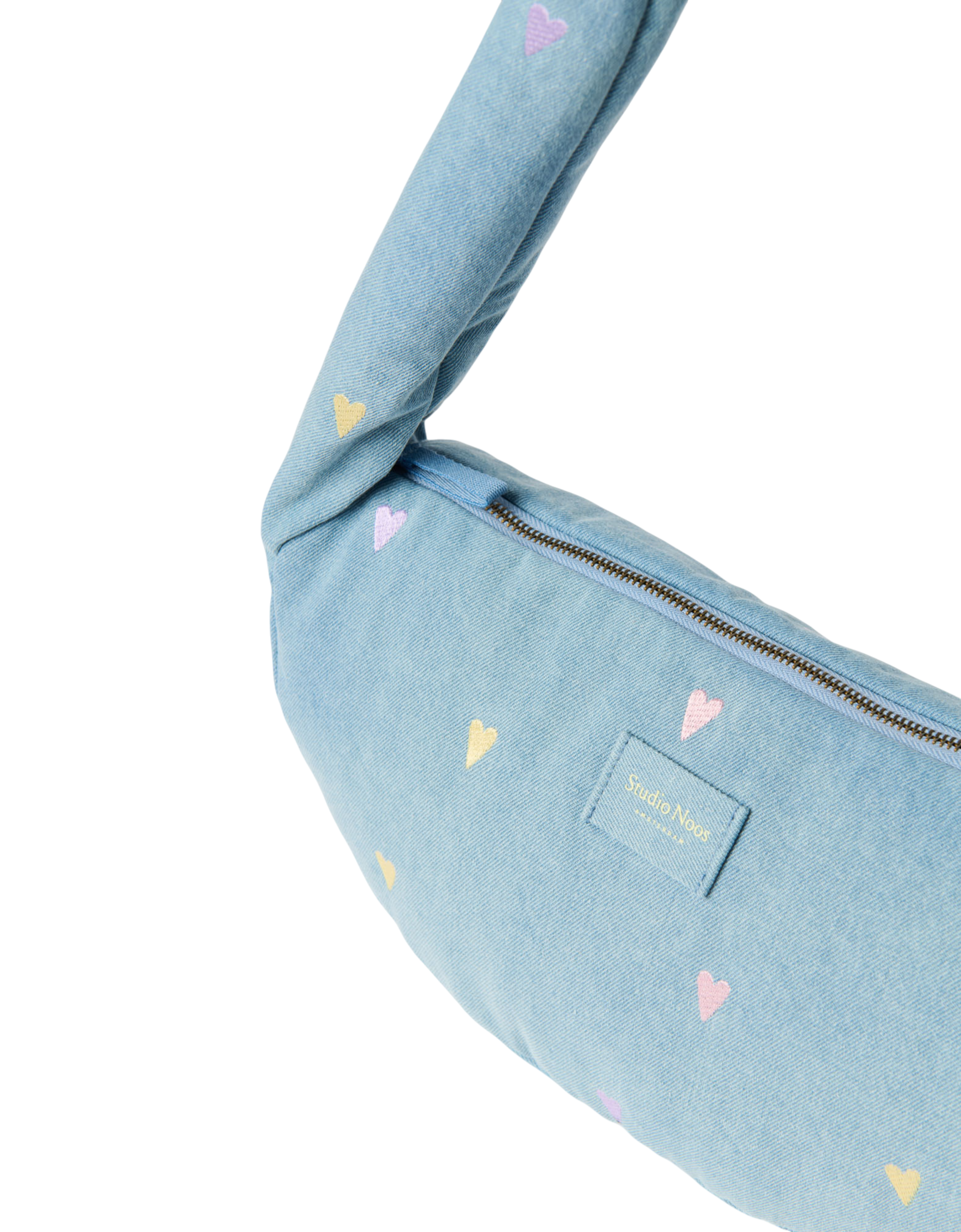 Denim Mini Cross Body Bag 0251 Hearts L. Blue Bild 4