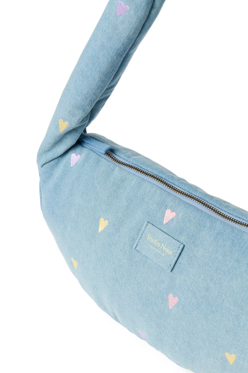 Denim Mini Cross Body Bag 0251 Hearts L. Blue Bild 5