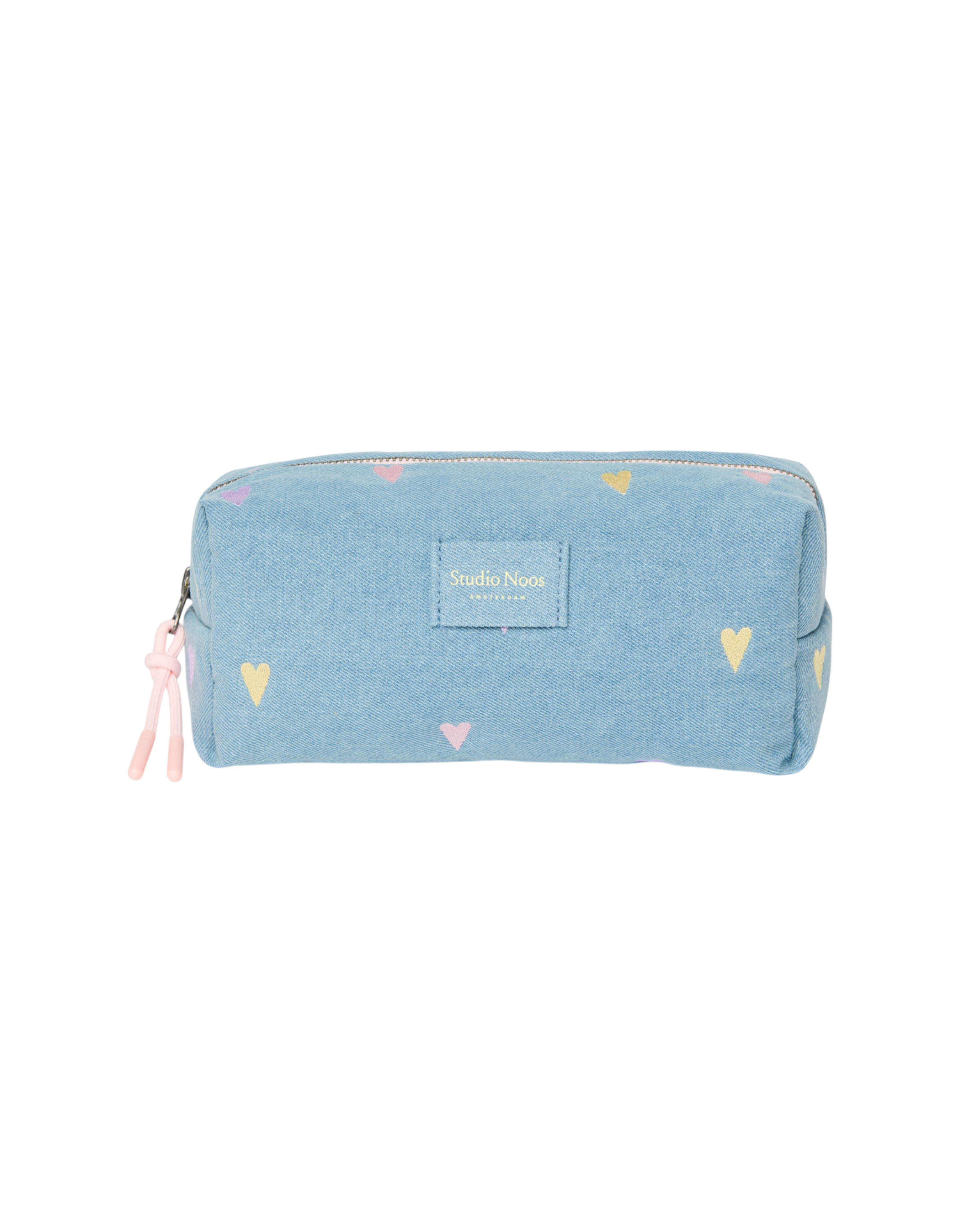 Denim Pouch 0251 Hearts L. Blue Bild 1