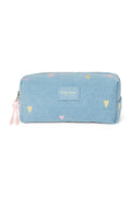 Denim Pouch 0251 Hearts L. Blue Bild 1