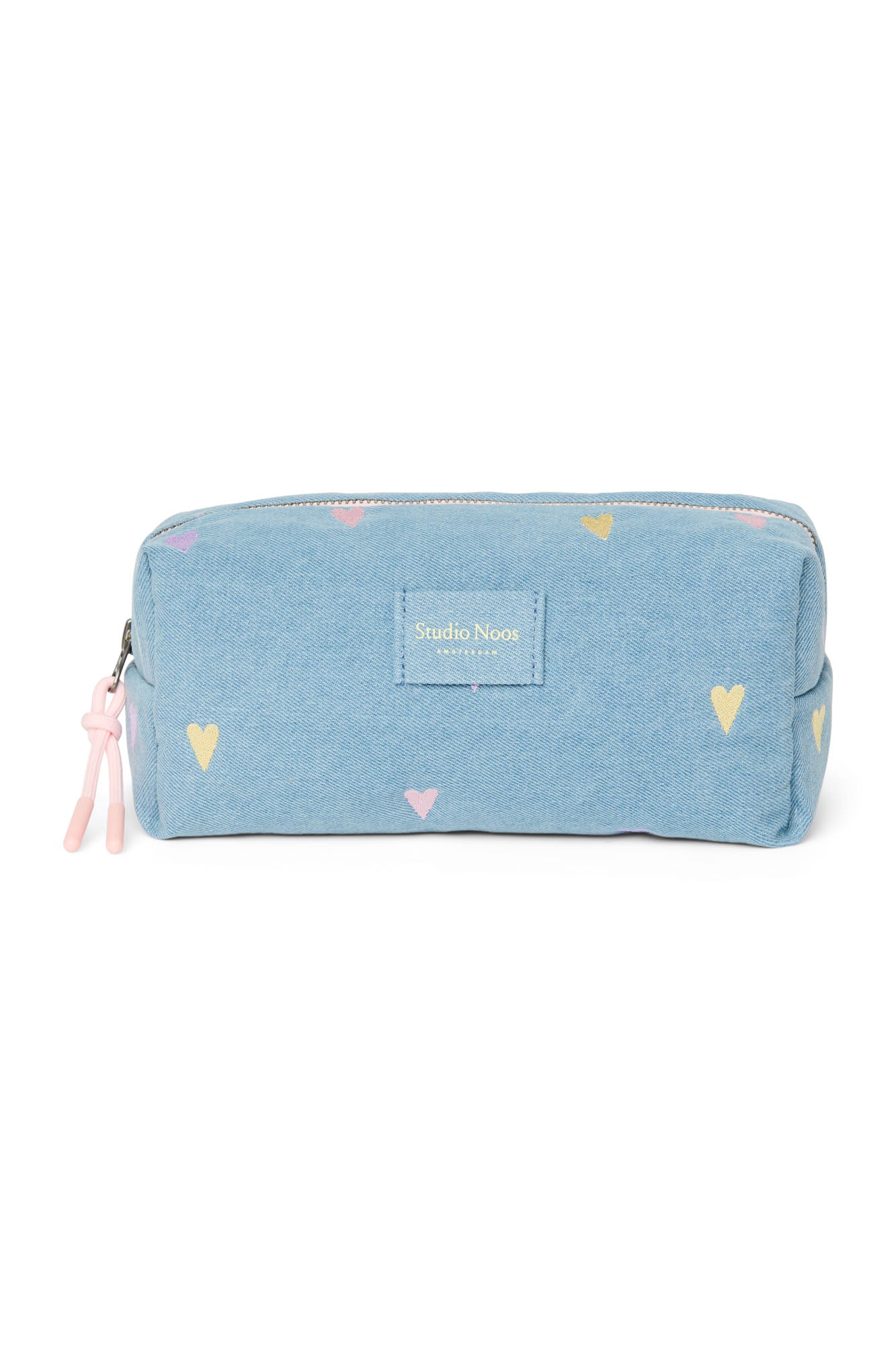 Denim Pouch 0251 Hearts L. Blue Bild 1
