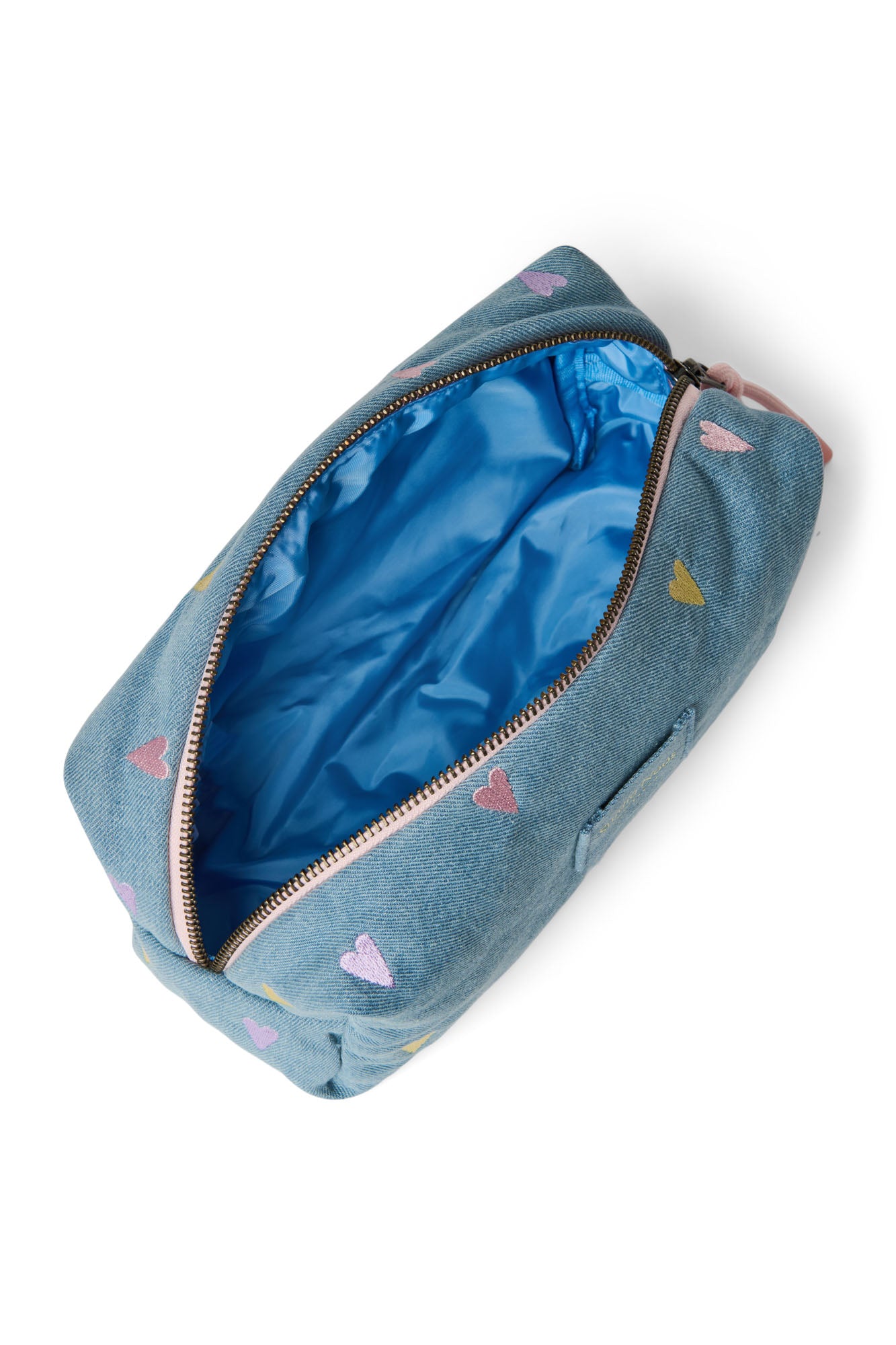 Denim Pouch 0251 Hearts L. Blue Bild 3