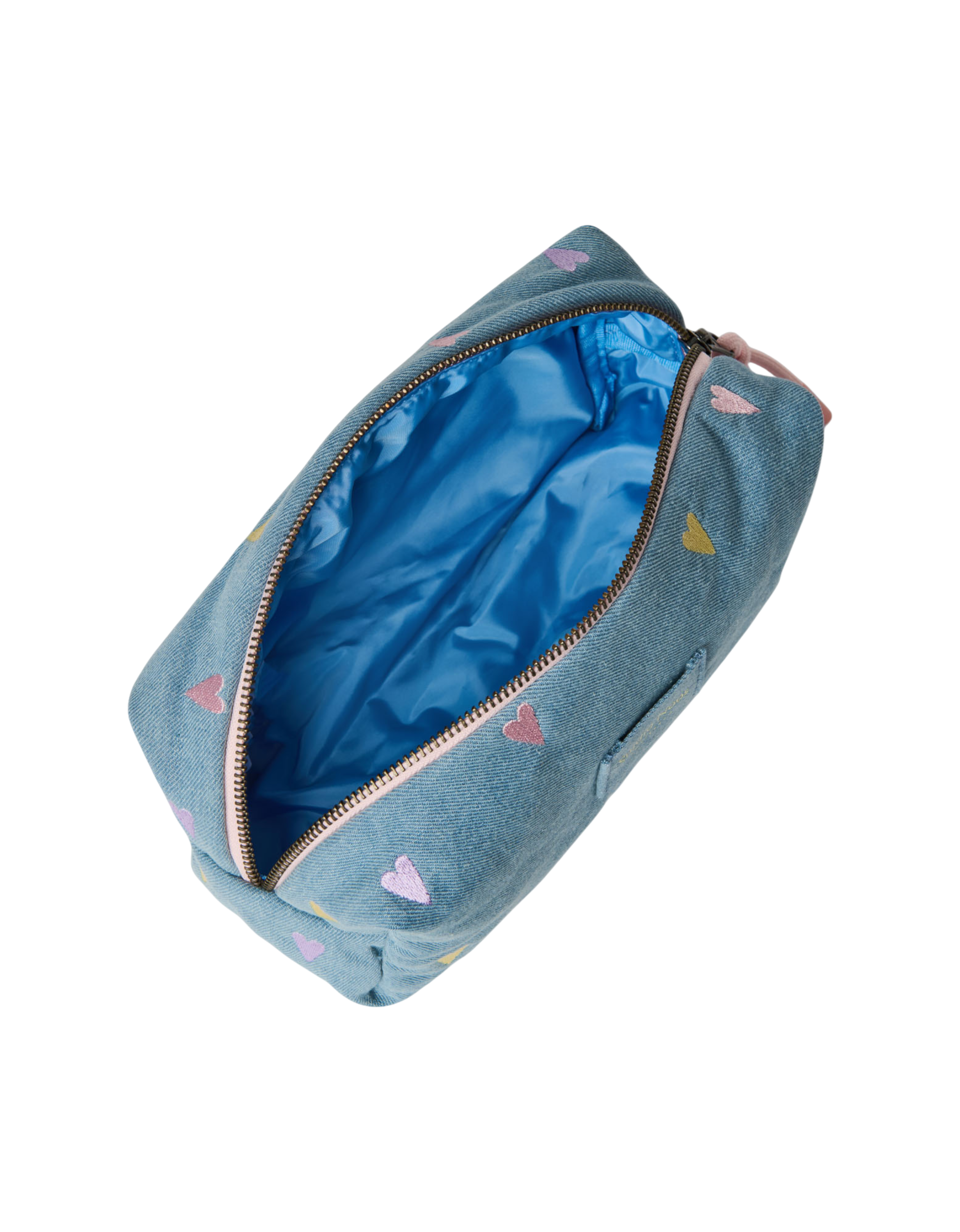 Denim Pouch 0251 Hearts L. Blue Bild 3