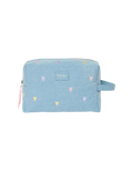 Denim Toiletry Bag 0251 Hearts L. Blue Bild 1