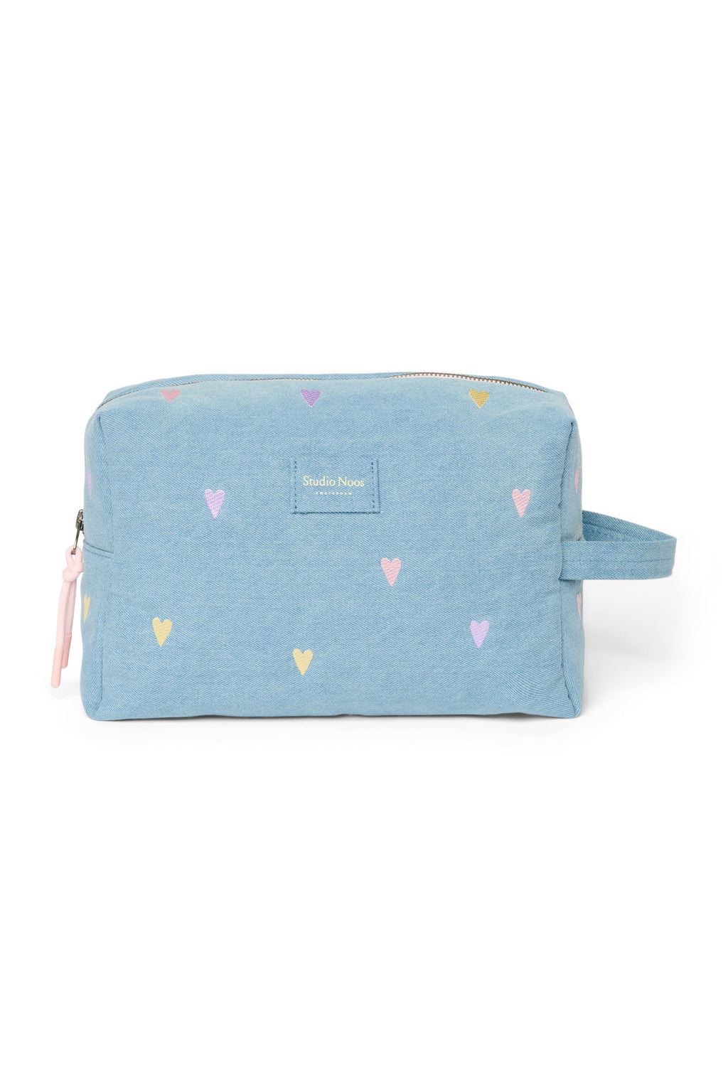 Denim Toiletry Bag 0251 Hearts L. Blue Bild 1