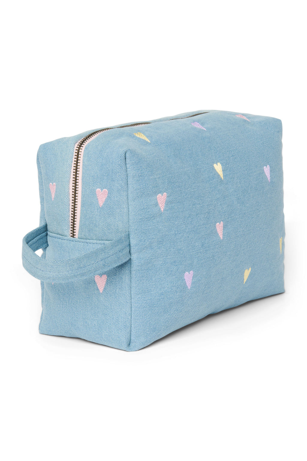 Denim Toiletry Bag 0251 Hearts L. Blue Bild 2