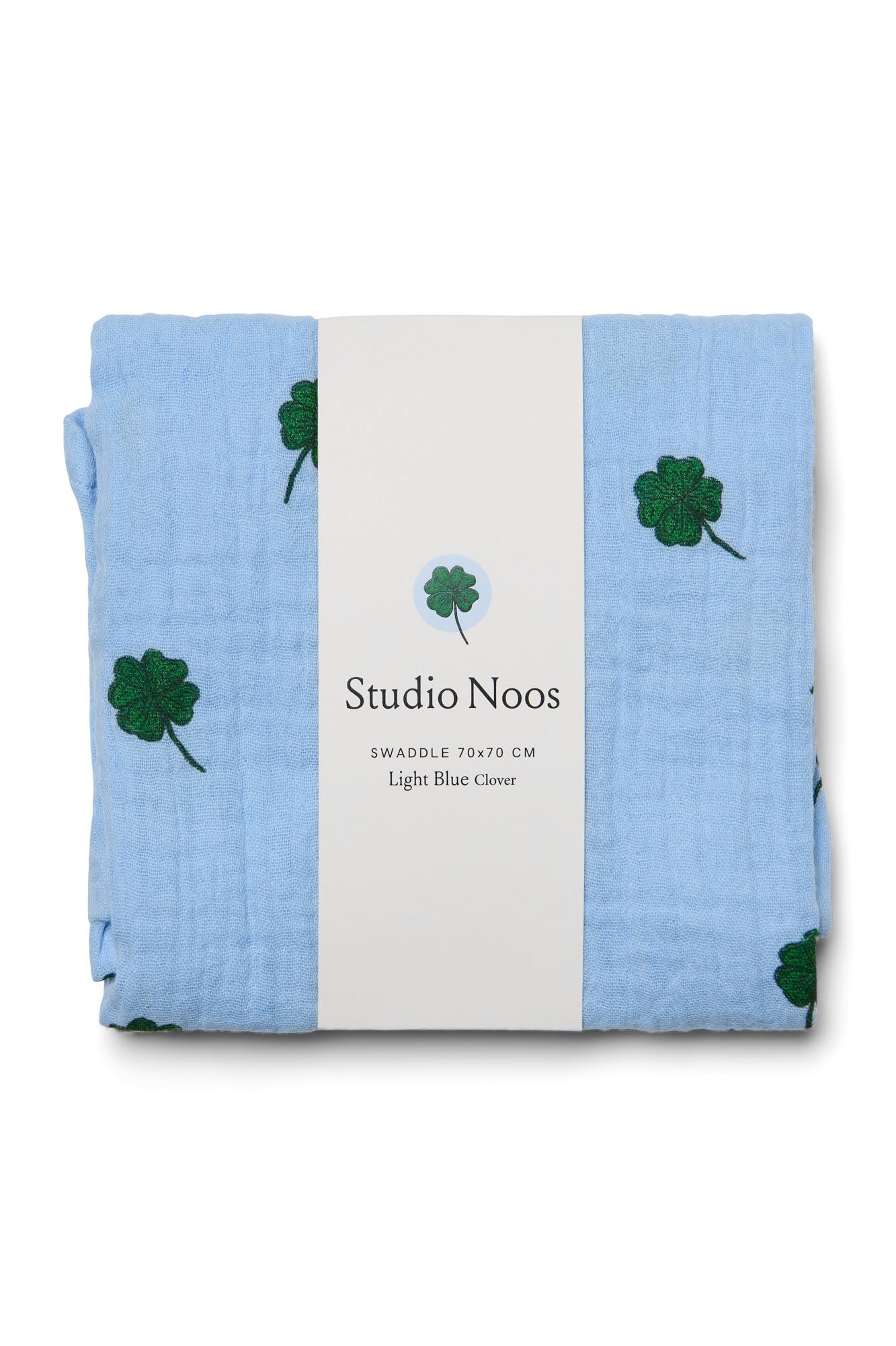 Musselintuch Medium light blue clov Bild 1