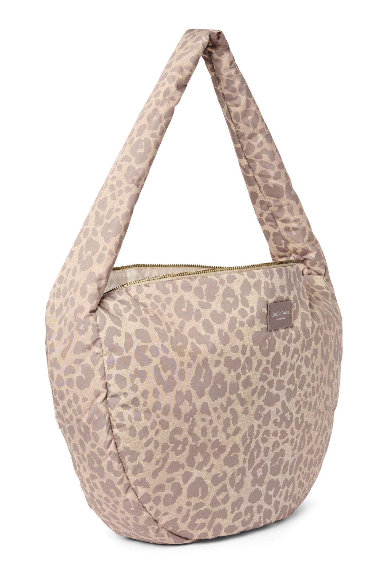 Puffy Cross Body Bag Beige Leopard Bild 2