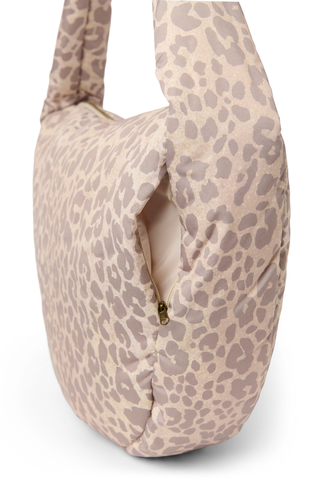 Puffy Cross Body Bag Beige Leopard Bild 4