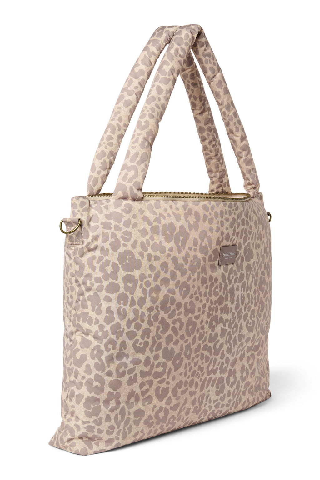Puffy Diaper Bag Beige Leopard Bild 2