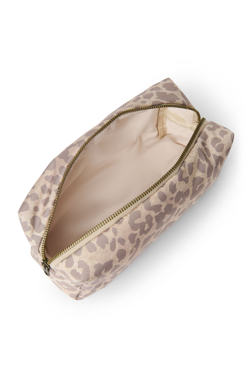 Puffy Pouch Beige Leopard Bild 2