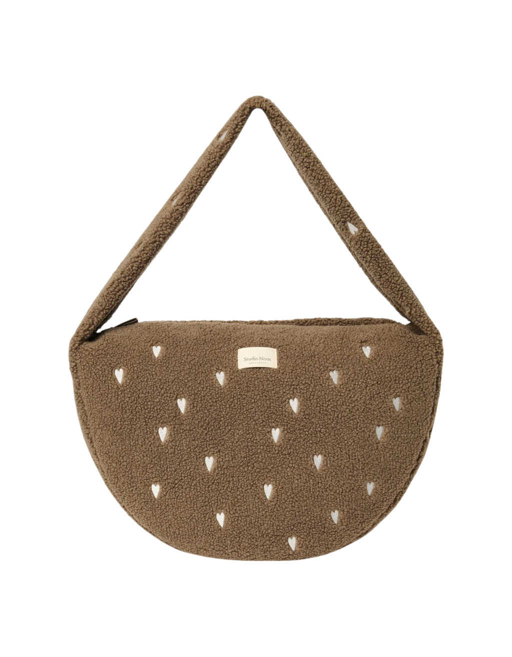 Teddy Cross Body Bag Brown Hearts Bild 1