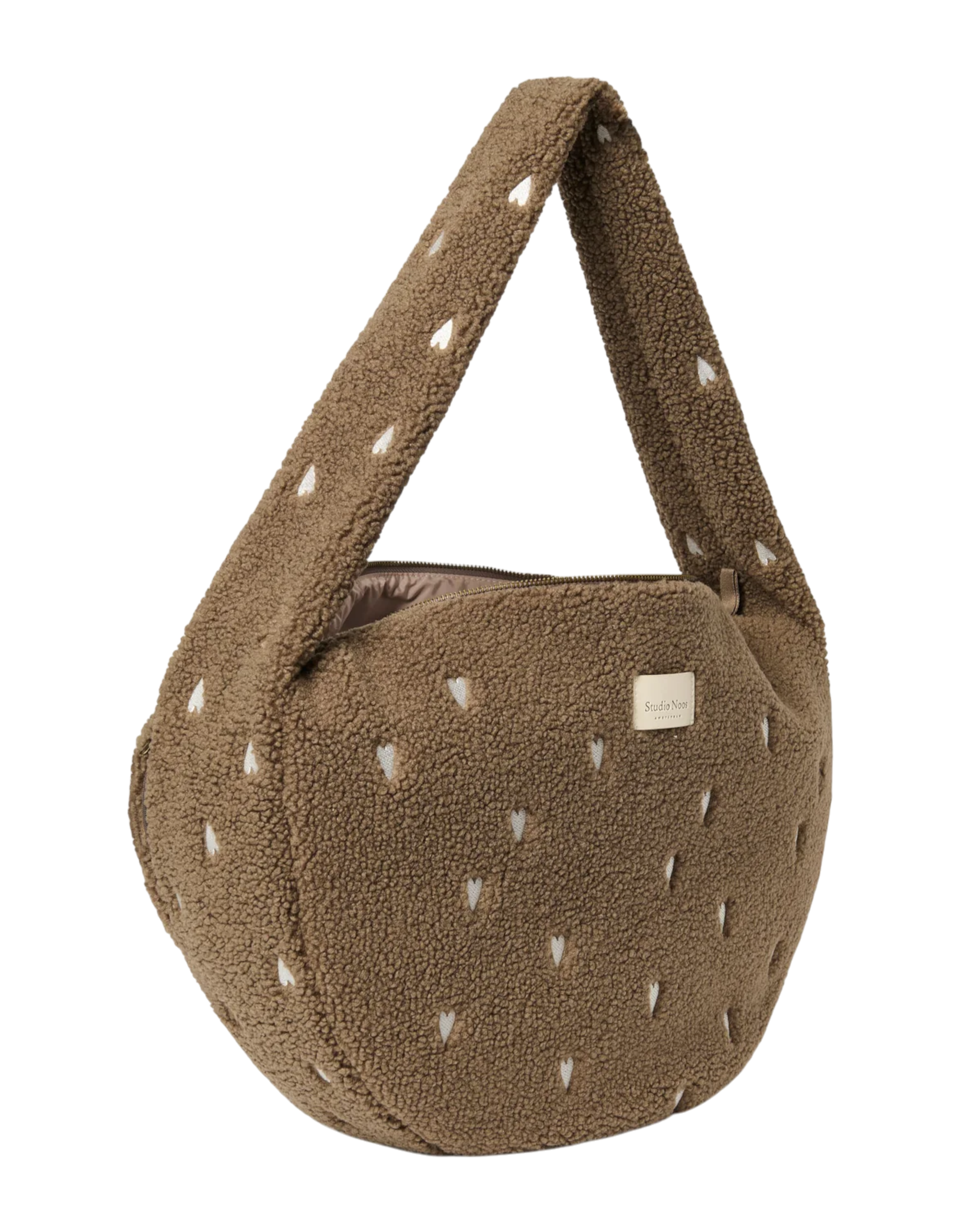Teddy Cross Body Bag Brown Hearts Bild 2