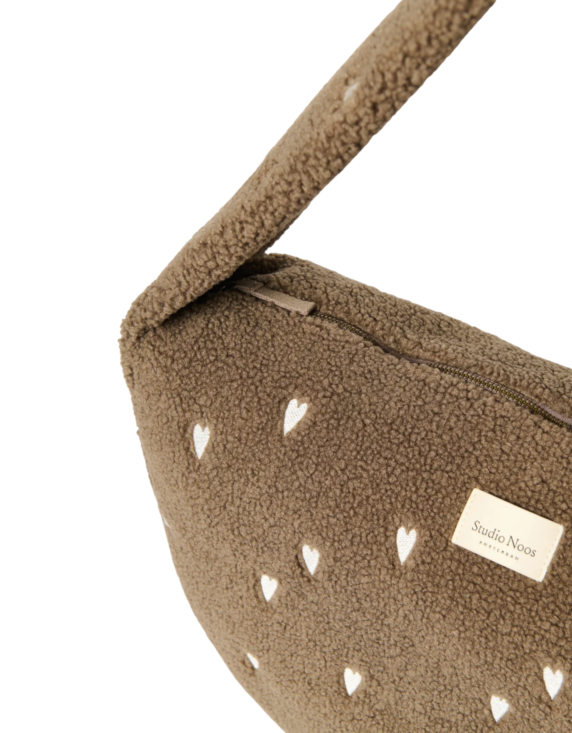 Teddy Cross Body Bag Brown Hearts Bild 4