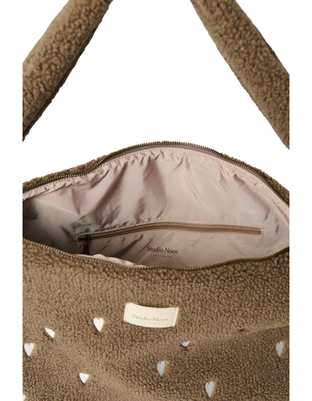 Teddy Cross Body Bag Brown Hearts Bild 6
