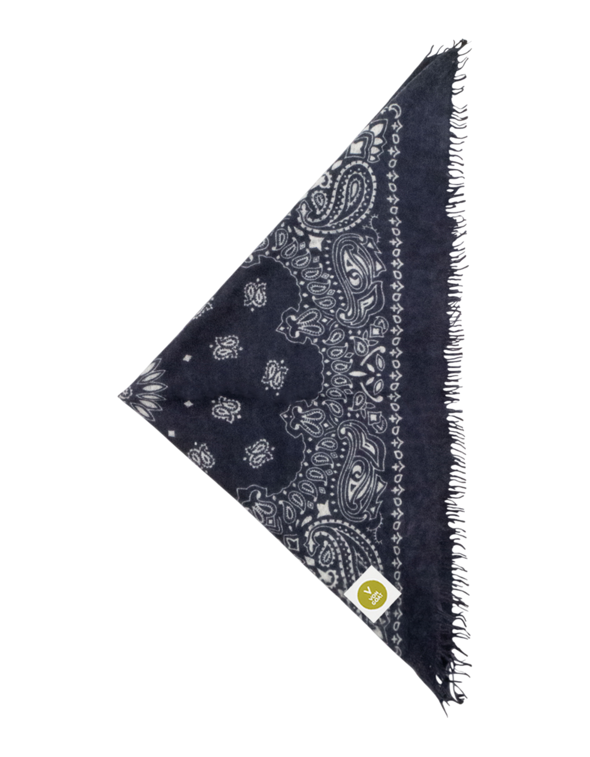Bandana Paisley dark navy/white Bild 1