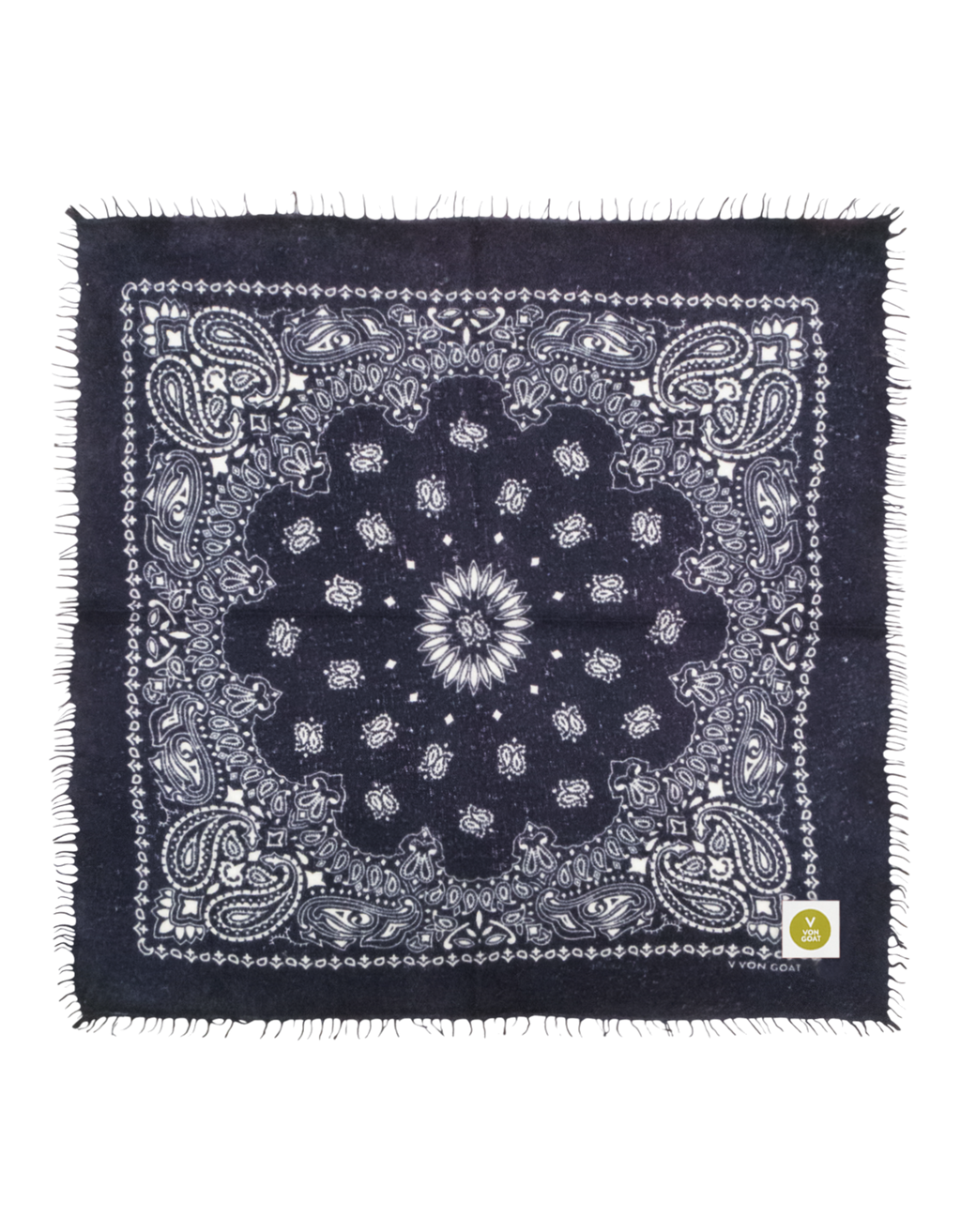 Bandana Paisley dark navy/white Bild 2