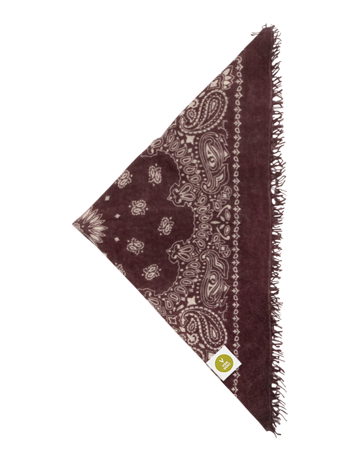 Bandana Paisley braun und weiß Bild 1