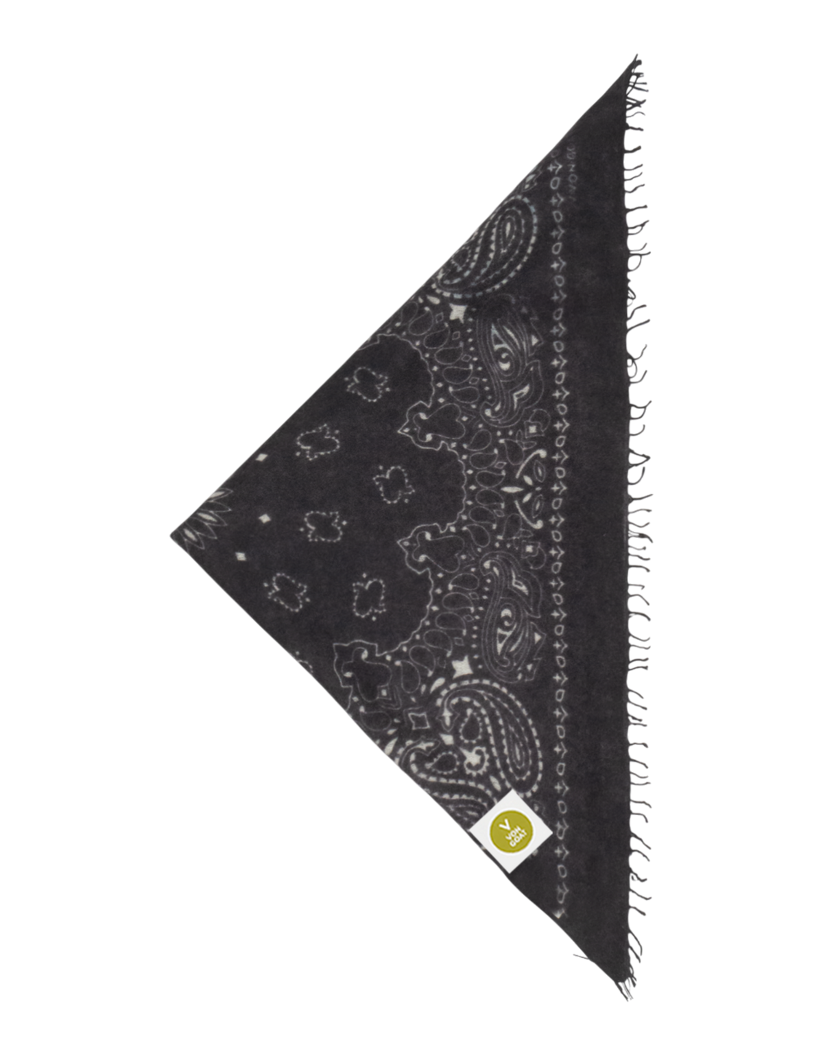 Bandana Paisley weiß/schwarz Bild 1