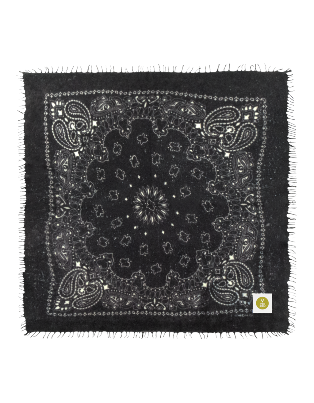 Bandana Paisley weiß/schwarz Bild 2