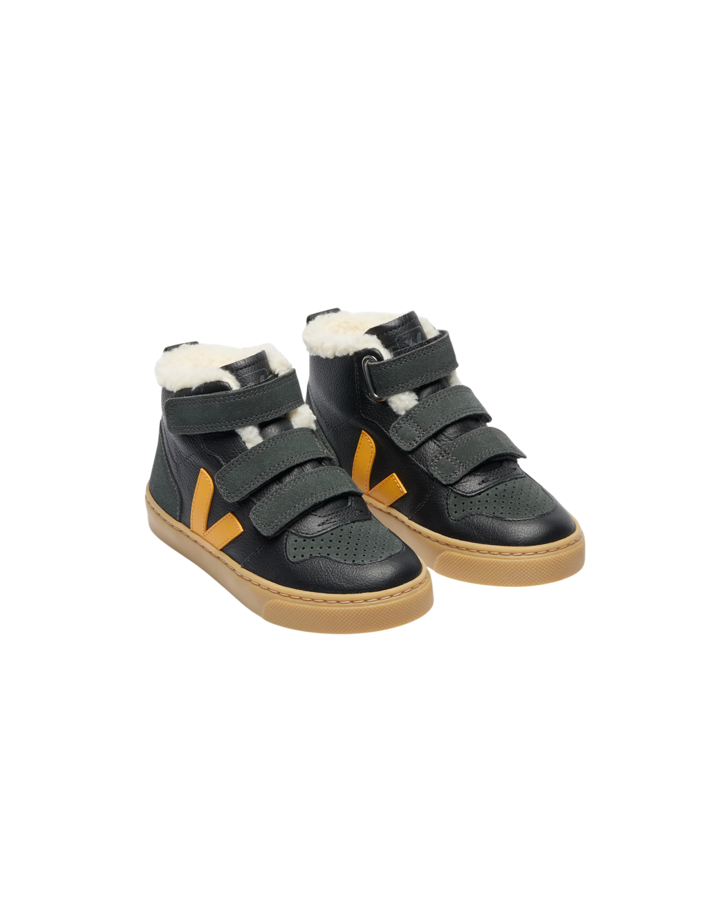 V-10 MID FURED LEATHER Black_Ouro_Grafite Bild 2
